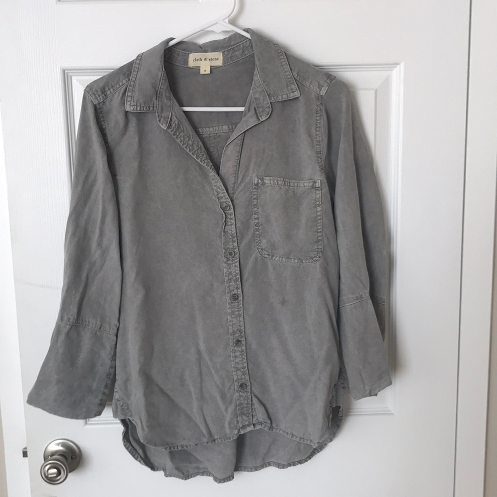 Anthropologie - cloth and stone button up top